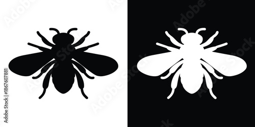 wasp vector silhouette, Insect silhouette, bug icon