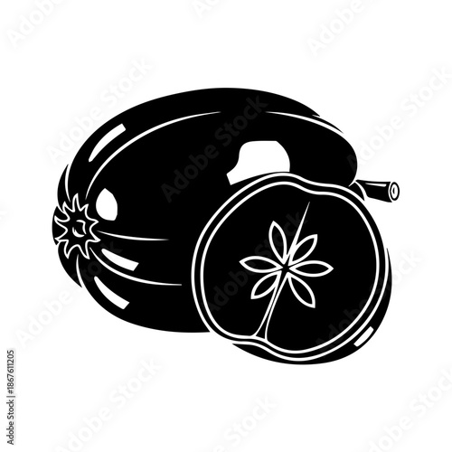 Black headphones with atom symbol isolated on transparent background, Vector