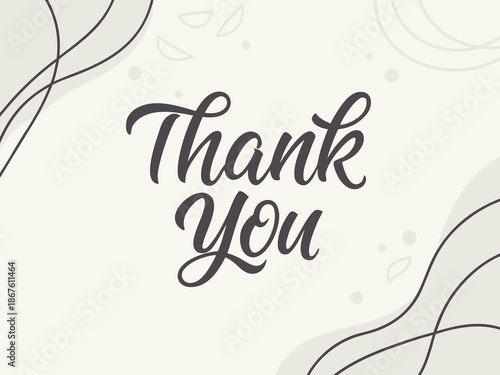Creative Thank You Handwritten Design for Branding and Marketing