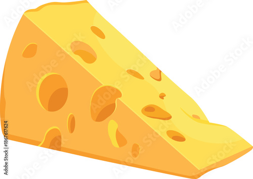 cheese isolated on white