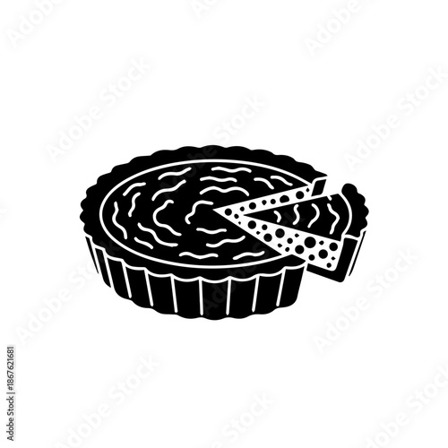 Black and white spiral belt isolated on transparent background, Vector