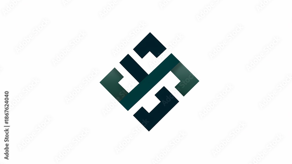 Obraz premium Interlocked Motion in Modern Form