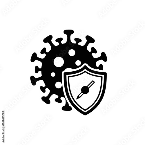 Coronavirus protection a shield defending against the virus s spiky surface