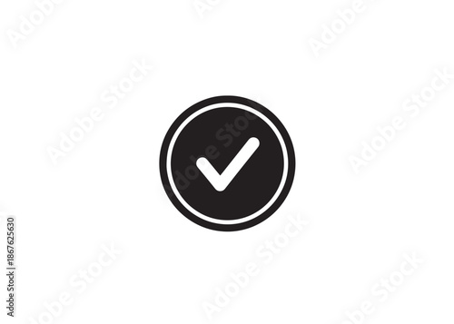 Black Checkmark Button Vector Icon for Approval, Confirmation and UI Validation Free Download Black Checkmark Button Vector Icon for Approval, Confirmation and UI Validation - GFXLoad