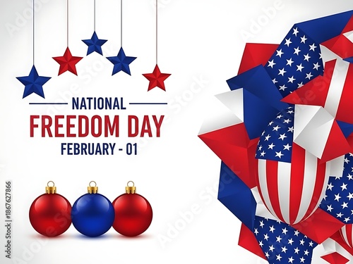 National freedom day celebration on february 1st usa