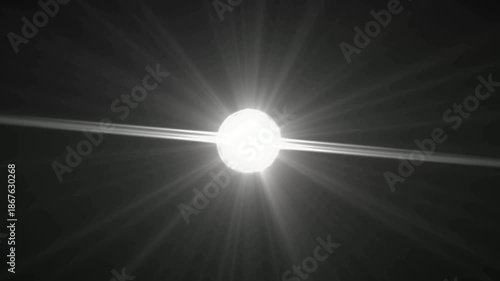 white optical flears light animation video 4k stock video 