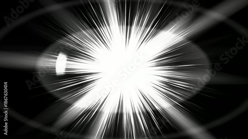 white optical flears light animation video 4k stock video 