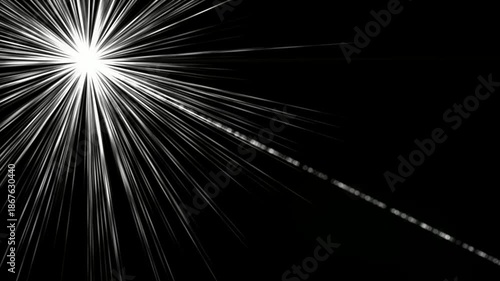 white optical flears light animation video 4k stock video 