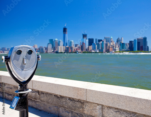 A view of New York City across the Hudson river