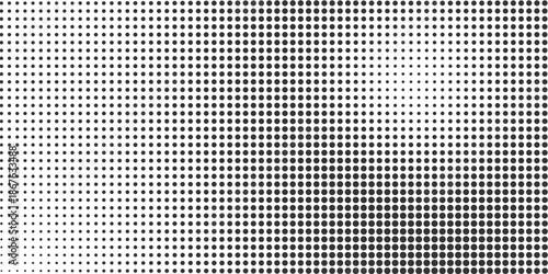 Transparan Dotted halftone gradient texture. Vanishing polka dot background. Repeating dots gradation