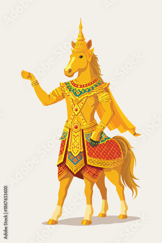 Khmer New Year - Golden Horse