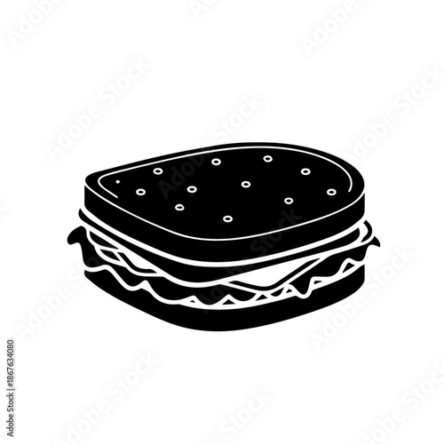 Black leather belt with silver buckle isolated on transparent background, Vector