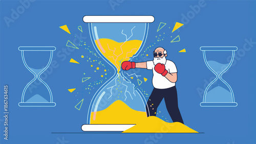 Time Management Deadline Vector Illustration