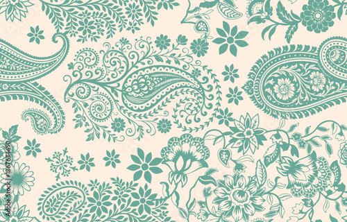 Ethnic Motifs Ikat floral paisley embroidery floral. ikat Saree Sarong oriental pattern traditional.Ikat embroidery style abstract embroidery design for texture,fabric,clothing,wrapping,decoration