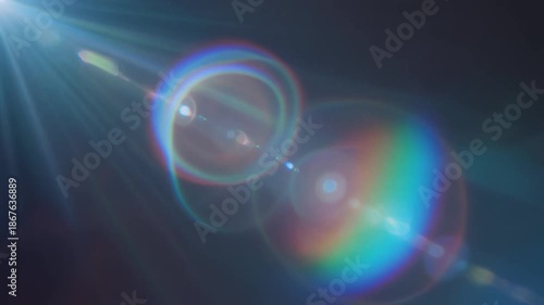 Abstract lens flare light effect