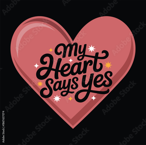Romantic valentine's day love card t shirt design vector illustrator 