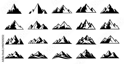 Mountain Silhouette Set