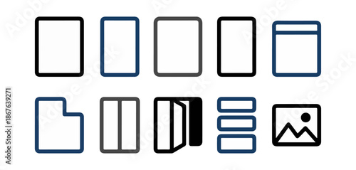 Abstract graphic elements design for web and application use