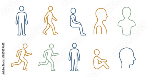 Conceptual human form series illustration