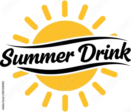 Refreshing Summer Drink Illustration for Ramadan Iftar and Suhoor Beverage Promotions