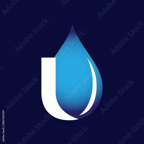 U waterdrop logo