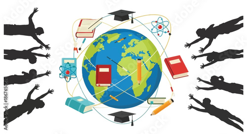 Global education and knowledge access connecting students worldwide with learning resources