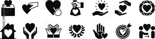 charity, donation, volunteer, help, giving, donate, icon, design, vector, illustration, hand, heart, love, care, support, fundraising, community, social, aid, assistance, humanity, kindness, compassio
