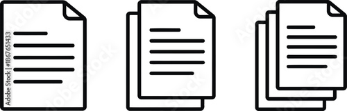 document, file, paperwork, line icon, data file, content page, business form, report page, record sheet, text file, contract form, invoice document, office paper, accounting, management, information, 