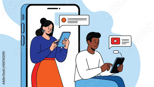 Connecting in the Digital Age People Using Mobile Devices Online