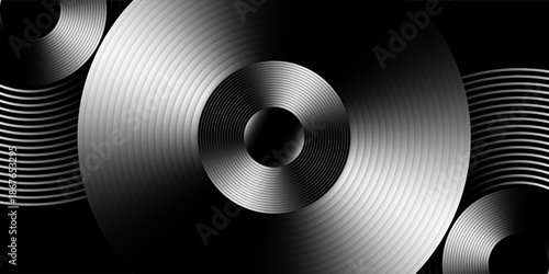 Abstract Particle Technology Background Design. Abstract wave moving point flow particles, high tech background design for brochure, flyer, magazine, business card, banner. Vector