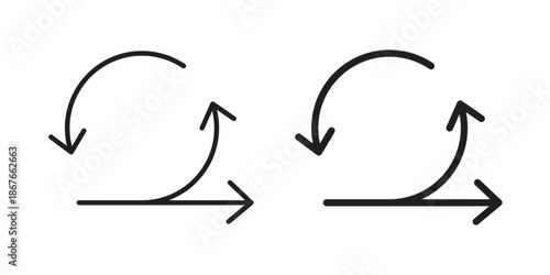 Agile icons for web and mobile UI design. Glyph vector with editable stroke