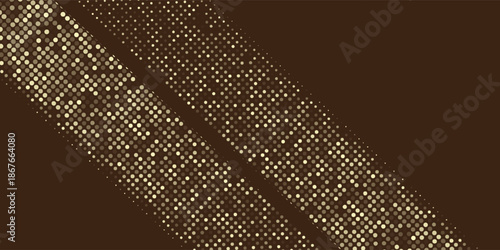 Abstract luxury banner with golden on black background Halftone effect glitter modern art nice simple good stripe