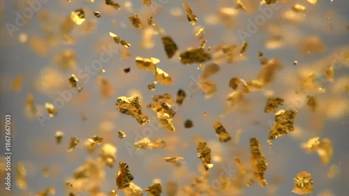 Luxury transparent cream gel with sparkling 24k gold floating particles serum, beauty products, wellness ads, cosmetic presentations. Skin care, face creme, mask, body lotion, moisturizer. Closeup.