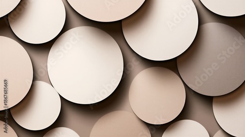 Earthy terracotta and clay 3D shapes in a minimalist layout, creating a warm and rustic modern aesthetic for home decor.