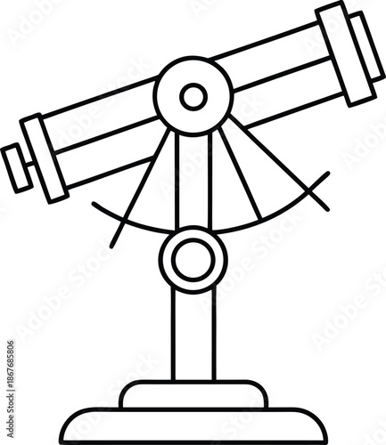 quasar light line art vector illustration on transparent background