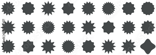 Black stars in circles icon set. Stars in circle icon vector illustration. Star in circle isolated on white background vector illustration. Round circular stars emblem. Vector graphic EPS 10 
