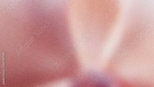Wallpaper Mural Delicate peach pink grainy texture with luminous white rays, noise background for web design Torontodigital.ca