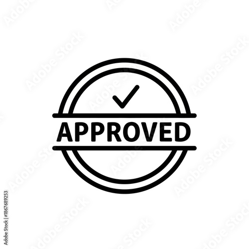 Certified Professional Seal with Approved Checkmark for Quality Assurance