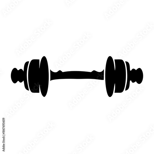 Classic adjustable dumbbell icon for strength training and fitness programs