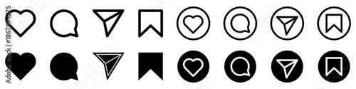Instagram vector icons