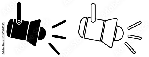 Spotlight filled and outline icons