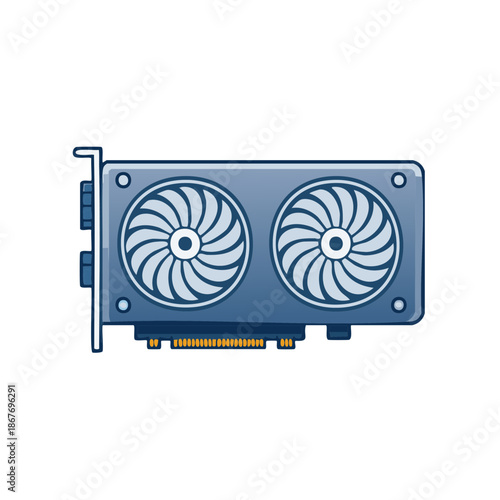 Graphics Card for Computer Gaming Rig Component Modern Technology Concept