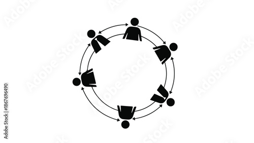 Diverse people team unity connection partnership collaboration concept illustration