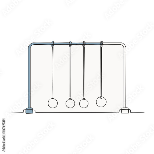 Gymnastics rings drawing illustration for fitness workout or sports competition. Physical activity equipment for sport.