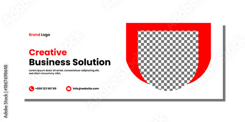 Vector full editable Facebook caver design.