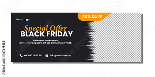 Vector full editable Facebook caver design.