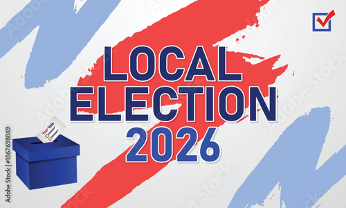 General Election 2026 Corporate Style Banner with Clean Design