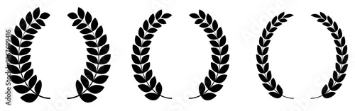 Set of laurel wreaths
