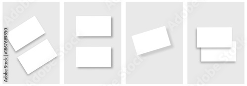 Set of mockup business card