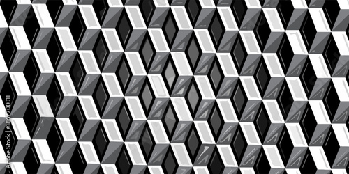 Vector seamless decorative geometric shapes pattern background